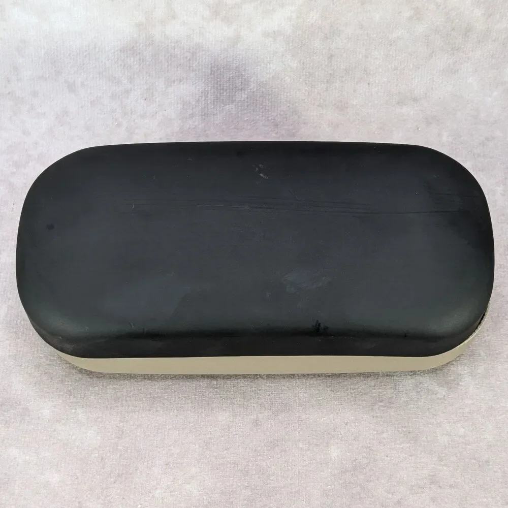 Harley Davidson Sunglasses Eyeglasses Hard Case Two Tone Tan Black Shell